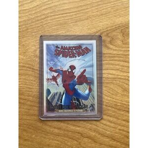 2024 UD Marvel Masterpieces '92 Platinum Spider-Man Rainbow Fantastic Cover FC-4
